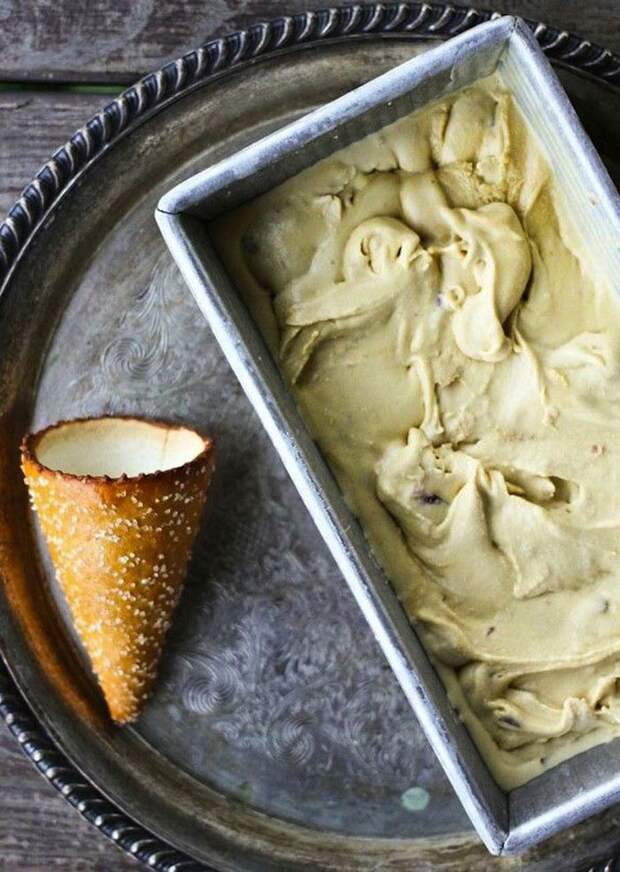 6. Мороженое с кленовым сиропом и беконом еда, мороженое, рецепт