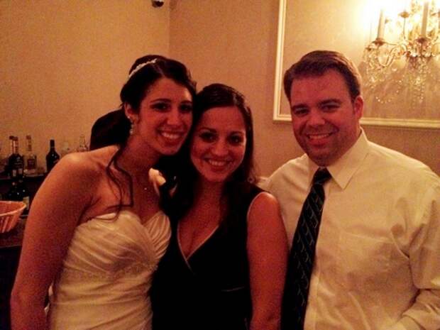 Crashing with the bride!