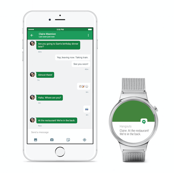 iPhone и часы на Android Wear
