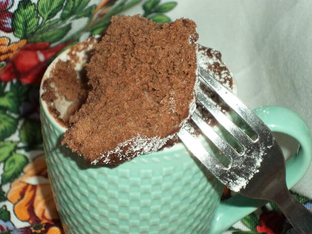 Вкусный шоколадный кекс всего за 5 минут. Чудеса приготовления кекса в микроволновке