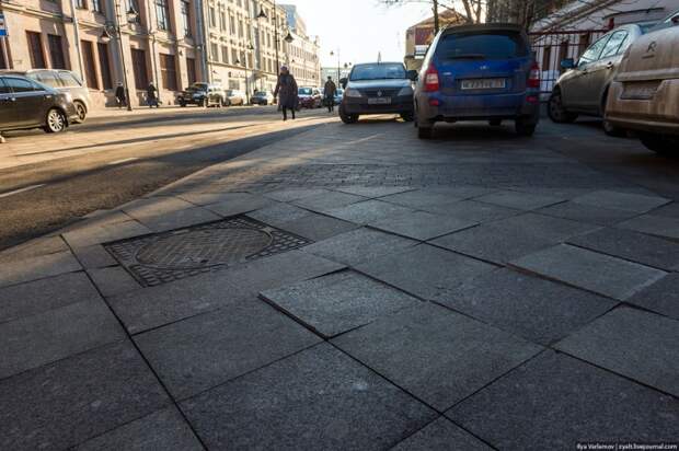 Московские улицы после реконструкции разваливаются на глазах москва, россия, улица