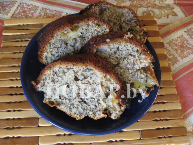 Маковый пирог с яблоками рецепт