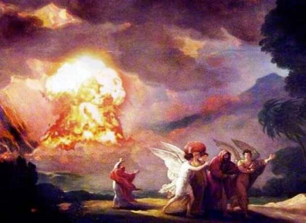 По одной из гипотез, библейские города были уничтожены ядерным взрывом