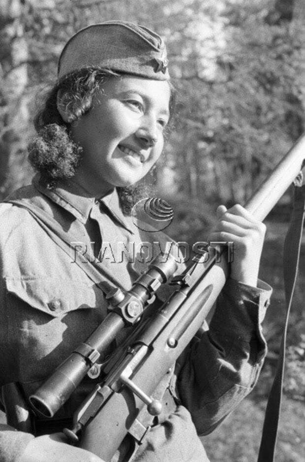 Лучшие советские женщины-снайперы Великой Отечественной войны война, женщина, снайпер