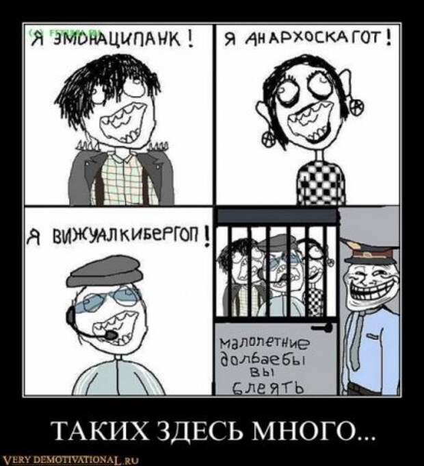 Демотиваторы это не просто прикольные фотки, но еще и множество смешных подписей.