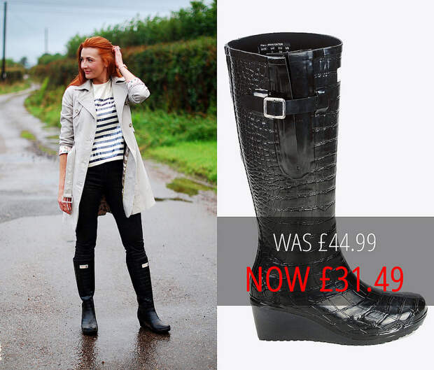 Summer sales picks | Wedge Welly black boots