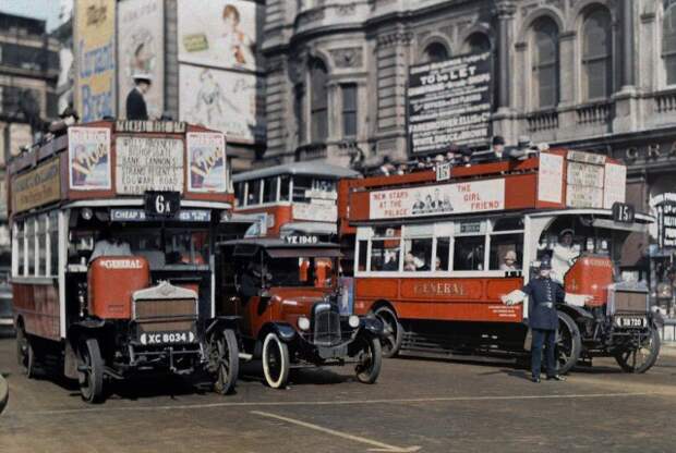 Редкие цветные ретро фотографии Англии 1928 года