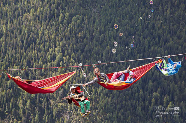 Фестиваль The Highline Meeting на горе Монте Пиана (Monte Piana), Италия