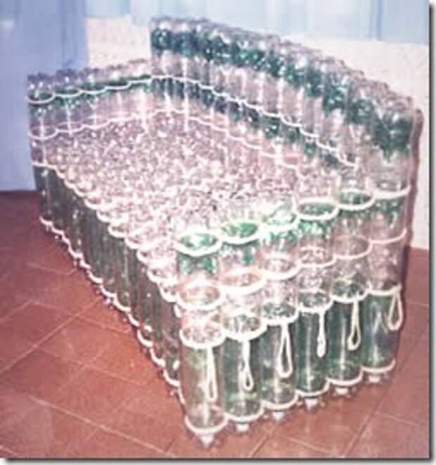 Мебель из пластиковых 5 литровых бутылок своими руками