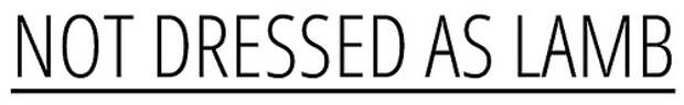 Not Dressed As Lamb - blog header