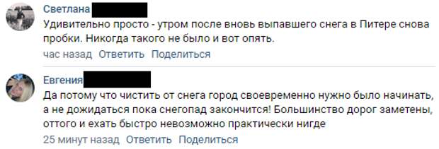 Петербуржцы: «целина» сугробов после снегопада показала, что город почти не убирают