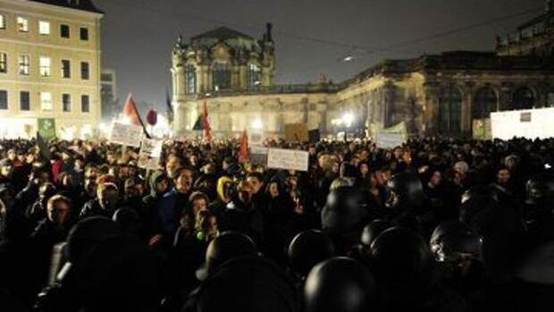 Акции сторонников и противников Pegida в Дрездене