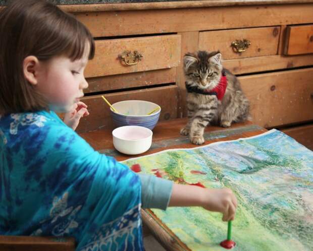 5-летняя девочка аутист и ее терапевтическая кошка Тула айрис грейс  (17)
