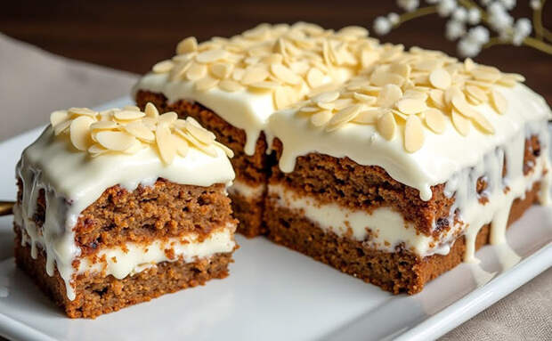 Гениальный торт без грамма муки: нежный и сладкий, хотя сахара тут ни ложки