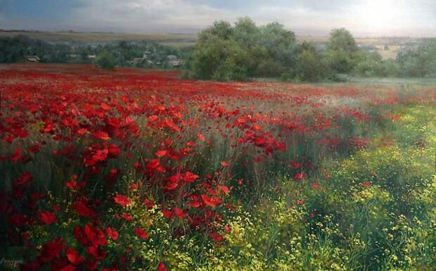 Цветочные пейзажи Ольги Одальчук