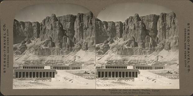 Фивы. Храм в Дейр Эль-Бархи. 1908 Фивы. Храм в Дейр Эль-Бархи. 1908
