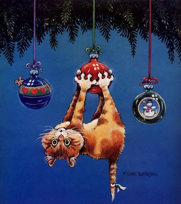 Коты-котики,теплые животики... Художник Гэри Паттерсон (Gary Patterson) (114 картинок)