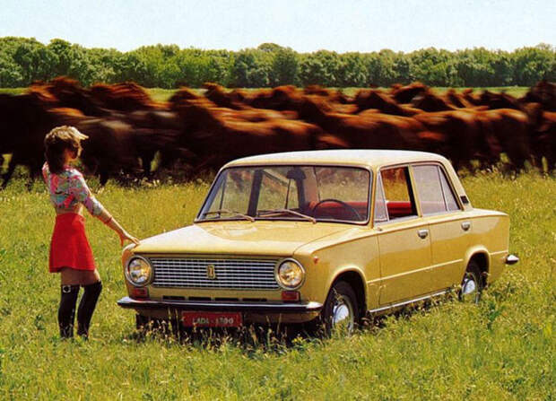 18. девушки, машины, реклама, ретро