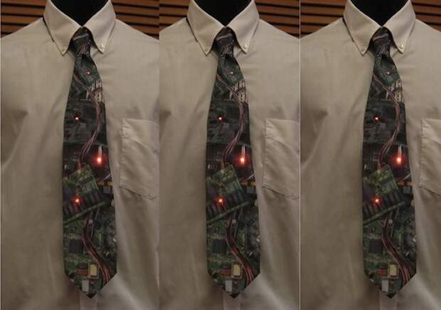 5. Светящийся LED-галстук. галстуки, странные люди