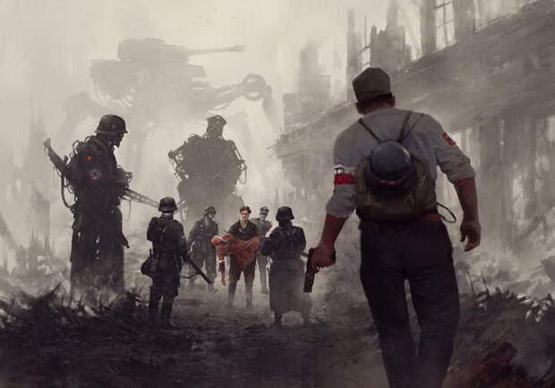 Война прошлого и будущего: картины Jakub Rozalski Война прошлого и будущего: картины Jakub Rozalski
