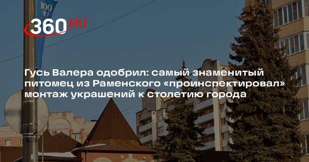 Раменское готовится отметить столетие: начался монтаж праздничных декораций