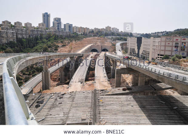 Как строят дороги в Израиле. дороги, израиль