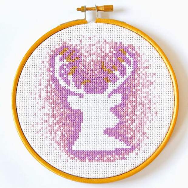 Negative space embroidery: интересный прием в вышивке