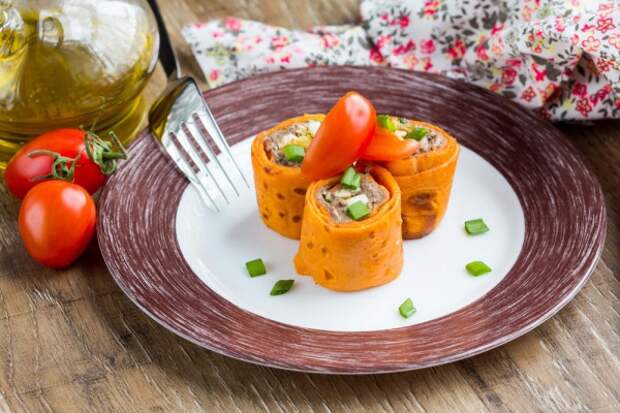 Блины с рыбой