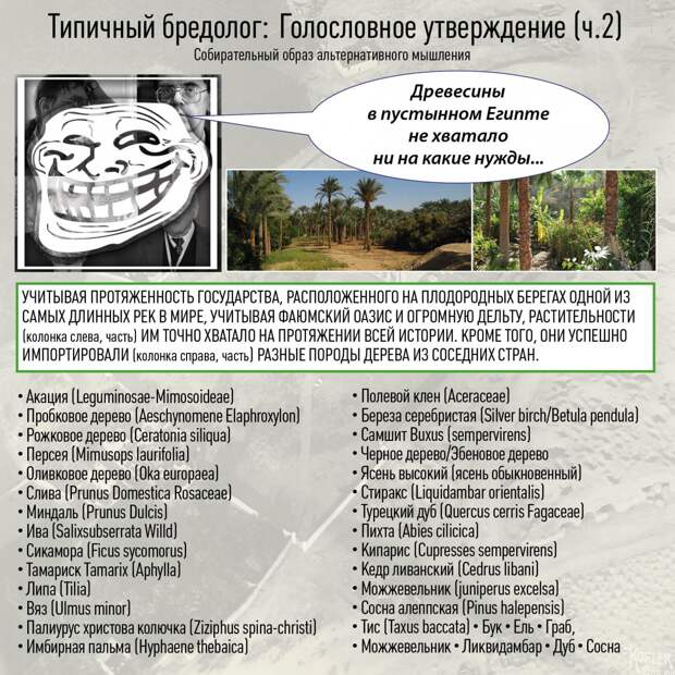 Типичный бредолог, голословные утверждения [Древний Египет] древний египет, история, пирамидосрач, пирамиды, факты