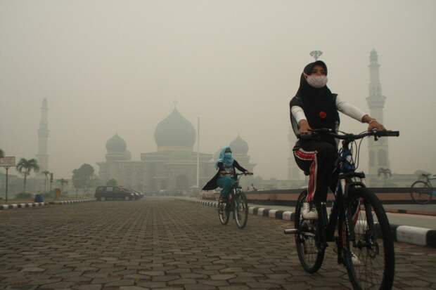 Haze Cover Riau Province - Indonesia