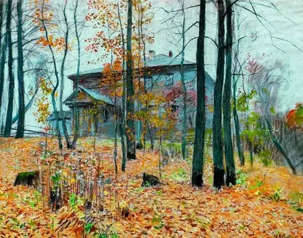 И. Левитан «Поздняя осень. Усадьба»