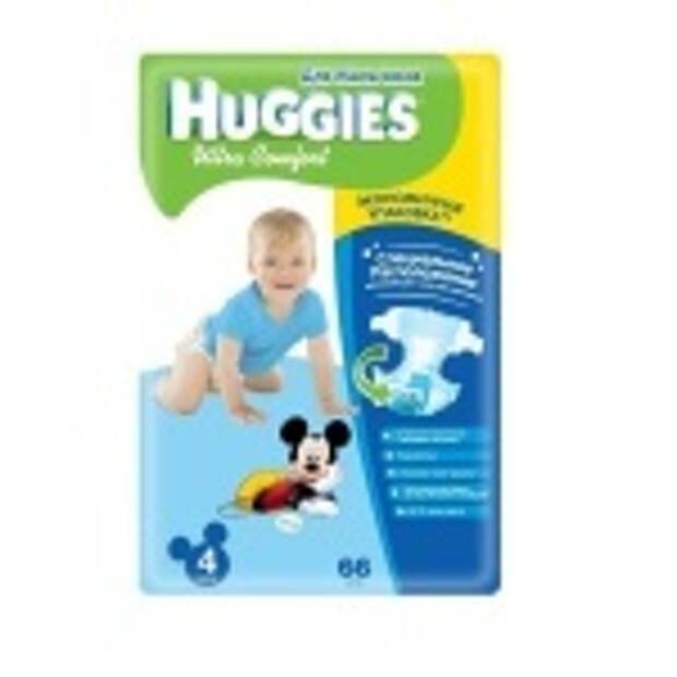 Подгузники Huggies Ultra Comfort для мальчиков 4 (8-14 кг) 66 шт