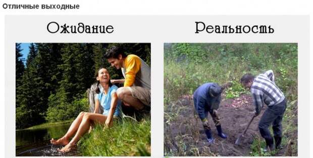 Ожидание и реальность