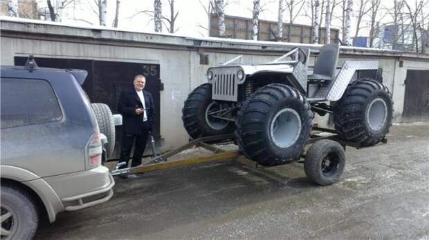 Самодельный цельнорамный вездеход на подвеске ЧЕБОКА