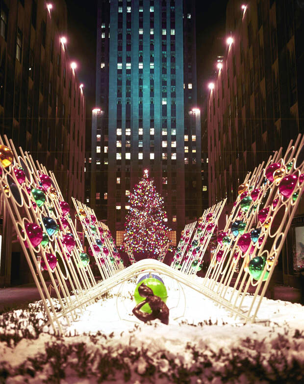 Рождественские деревья в Rockefeller Center сквозь года