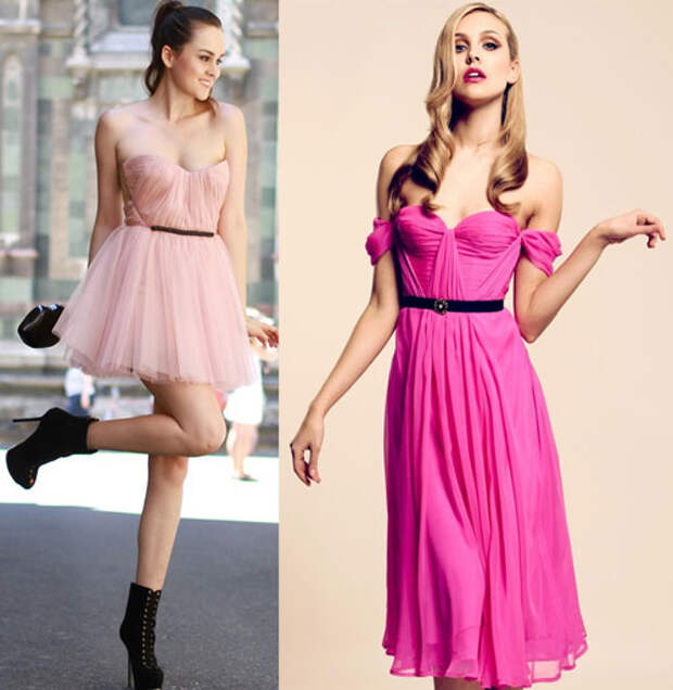 Что можно одеть под розовое платье