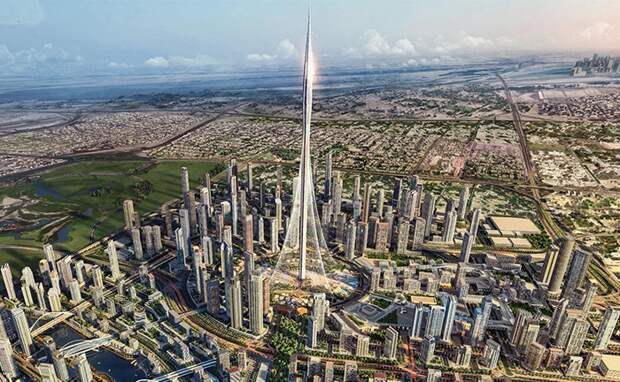 Башня в Дубай-Крик Харбор. Архитектор: Santiago Calatrava.