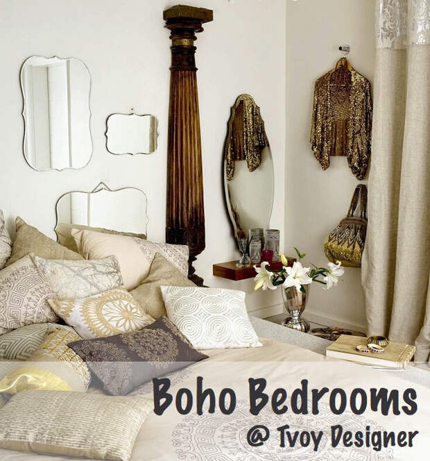Спальня в стиле бохо: 30 интерьеров с душой и характером