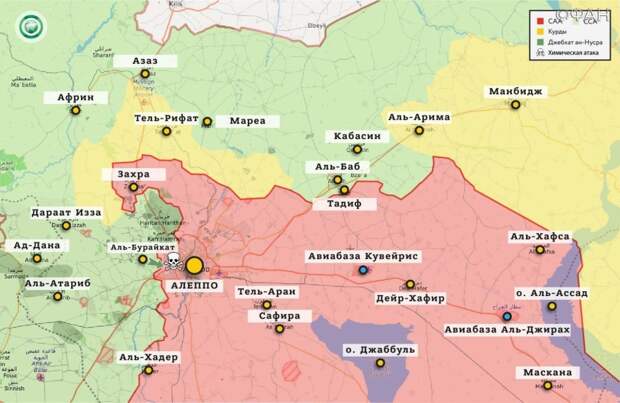 Сирия новости 12 августа 16.30: ИГ заявило о вылазке на позиции SDF в Дейр-эз-Зоре, ССА казнила двух человек в Алеппо Карта военных действий — Алеппо