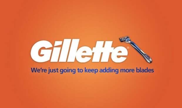 честные слоганы известных брендов gillette