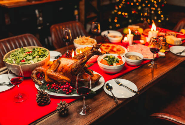 Как сервировать праздничный стол на Новый год — 2026: идеи, цветовая гамма, советы по декору