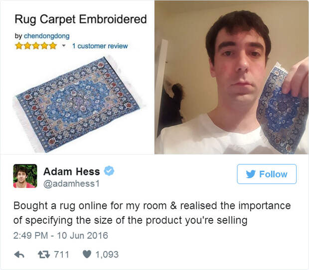Bought A Rug Online For My Room