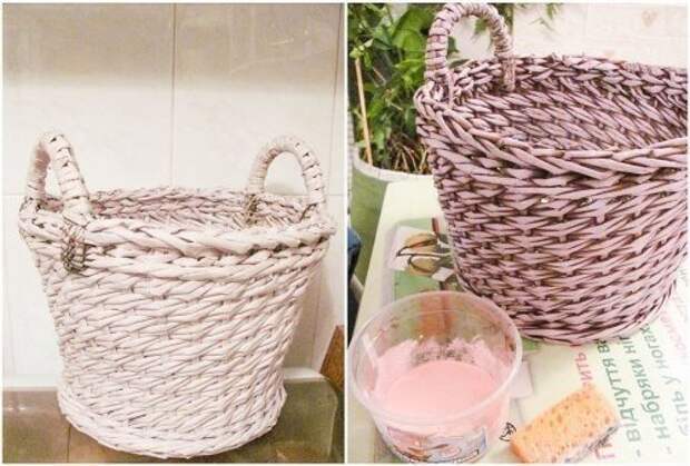 Корзинка из газет. Послойное плетение Корзинка из газет. Послойное плетение