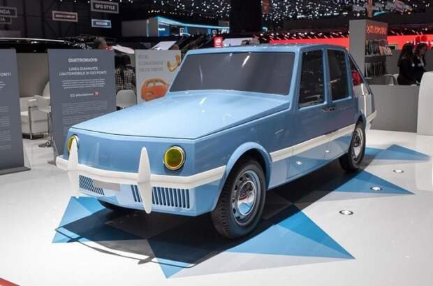 Построенный в наши дни полноразмерный макет автомобиля, концепцию которого в 1952 году создал итальянский дизайнер Джио Понти авто, автовыставка, автодизайн, автомобили, женева, женева 2019, концепт