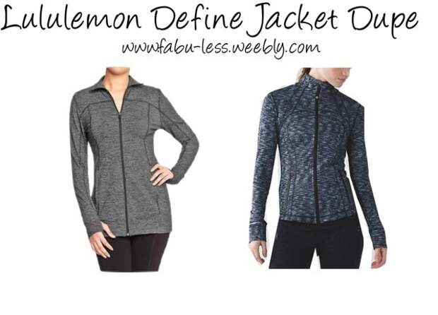 Lululemon Define Jacket Dupe