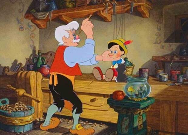 Пиноккио и папа Карло