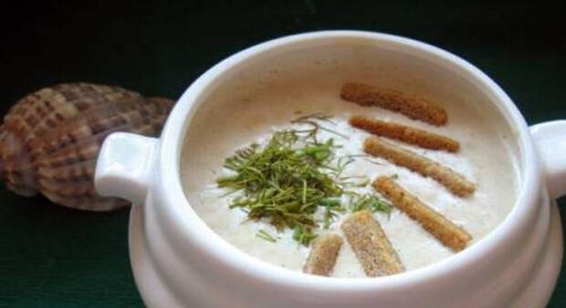 Крем-суп из лосося с овощами и сухариками – рецепт с фото