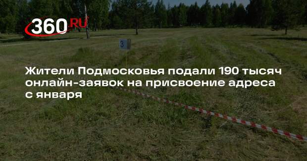 Жители Подмосковья подали 190 тысяч онлайн-заявок на присвоение адреса с января