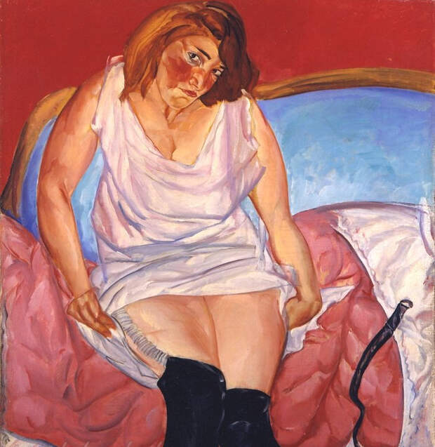 Борис Григорьев. Женщина. Из серии "Intimite". 1916–1917 гг.