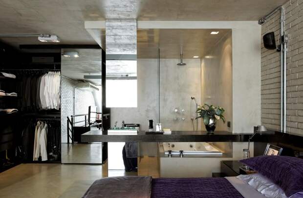 Diego Revollo Arquitetura, лофт, примеры лофт, лофт в Бразилии, элитная недвижимость в Бразилии, элитная недвижимость в Сан-Паулу, холостяцкая квартира